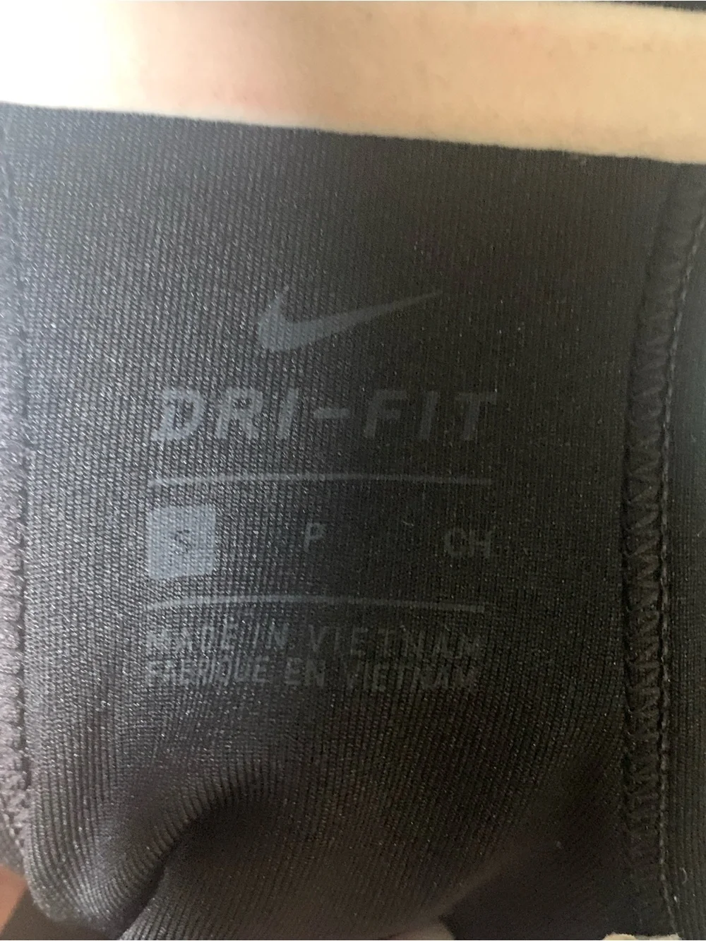 Nike Black Racerback Sports Bra with White Swoosh